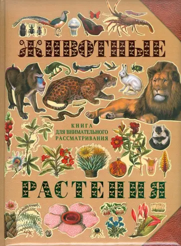 Животные. Растения обложка книги