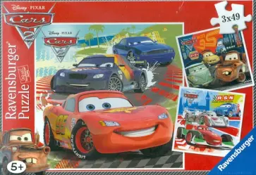 Пазл-3х49 "Disney Забавная гонка: Тачки 2" (092819) обложка книги