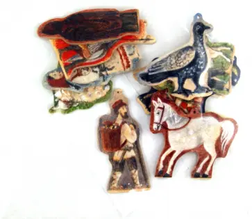 Жители Новгородской республики XII в. Набор елочных украшений из дерева (ДН 010) обложка книги