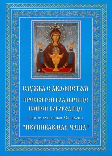 Служба с акафистом Пресвятей Владычице нашей Богородице обложка книги