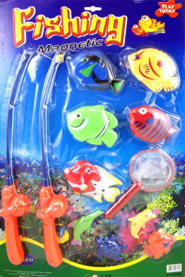 Рыбалка магнитная с 2 удочками и 9 рыбами (PT-00029) обложка книги