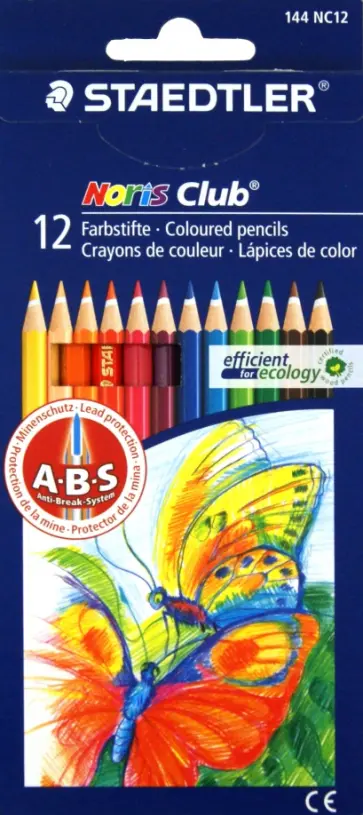 Карандаши 12 цветов (144 NC12P1 Noris Club 144) обложка книги