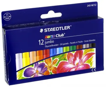 Пастель масляная "Noris Club 243 Jumbo" (12 цветов) (243 NC12) обложка книги