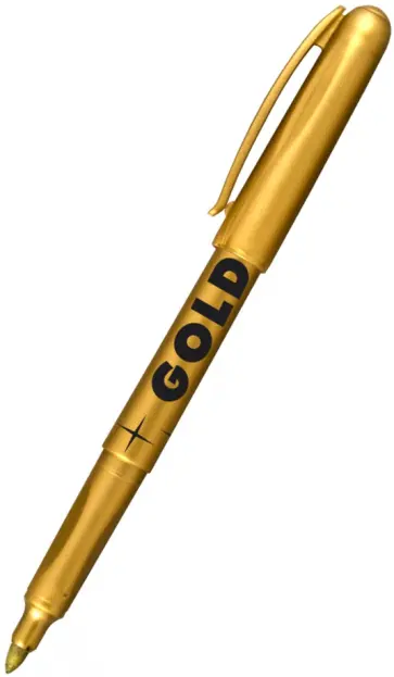 Маркер золотой обложка книги