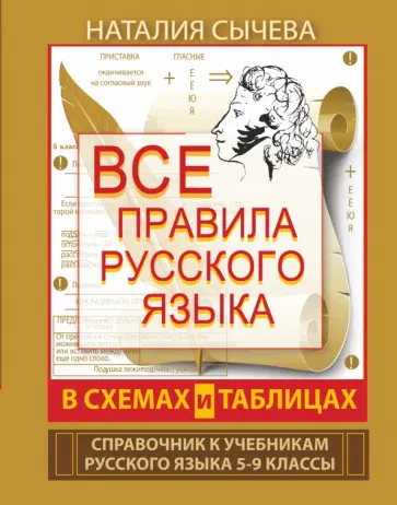 Наталия Сычева - Все правила русского языка в схемах и таблицах. 5-9 классы. Справочник к учебникам русского языка Наталия Сычева - Все правила русского языка в схемах и таблицах. 5-9 классы. Справочник к учебникам русского языка обложка книги