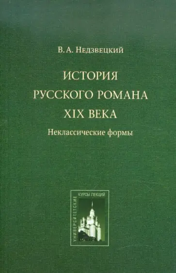 Валентин Недзвецкий - История русского романа XIX века: неклассические формы обложка книги