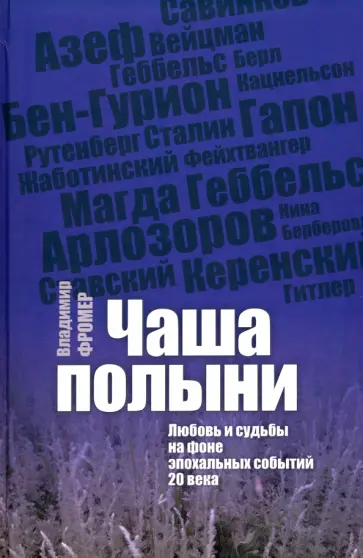 Владимир Фромер - Чаша Полыни. Любовь и судьба на фоне эпохальных событий 20 века обложка книги