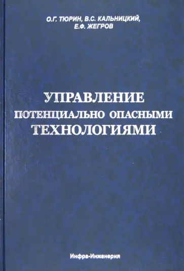 Тюрин, Кальницкий - Управление потенциально опасными технологиями обложка книги