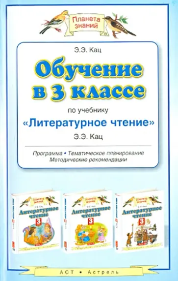 Элла Кац - Обучение в 3 классе по учебнику "Литературное чтение". Программа, тематическое планирование обложка книги