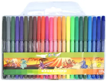 Фломастеры 24 цвета "ЯМАТО" (877016-24) обложка книги