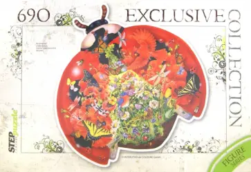 Пазл "Божья коровка" (690 элементов, контур-пазл) (83505) обложка книги