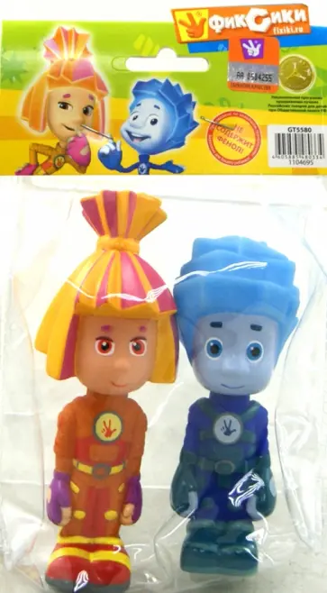 Пластизоль Набор "Нолик и Симка" 9 и 10см (GT5580) обложка книги