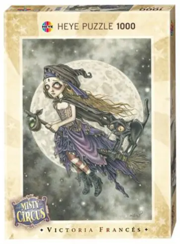 Puzzle-1000 "Полет на метле, Misty circus" (29447) обложка книги