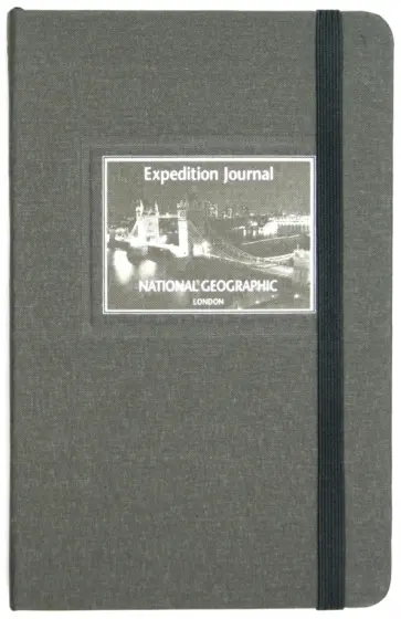 Книга для записи линованная А6, на резинке "Лондон" (60506) обложка книги