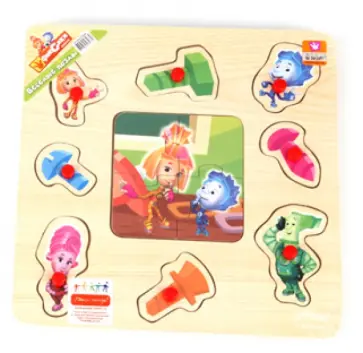 Пазл GT5662 Фиксики 22,5*22,5см, дерево обложка книги