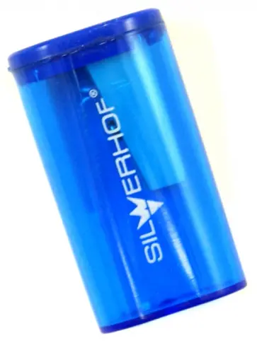 Точилка пластиковая с контейнером "Sky" сине-серая (191019) обложка книги