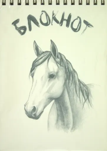 Блокнот рисованный "Лошади" (В-273) обложка книги