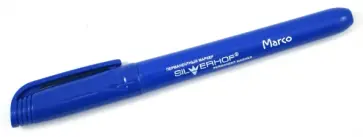 Маркер перманентный синий с круглым наконечником "Marco" (088008-02) обложка книги