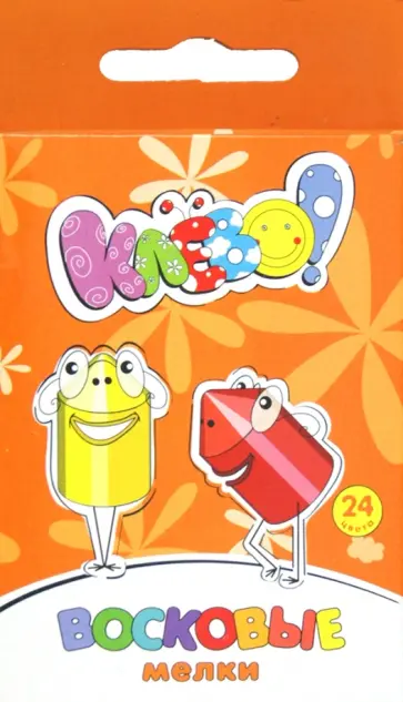 Мелки восковые "КЛЁВО!" 24 цвета (884013-24) обложка книги