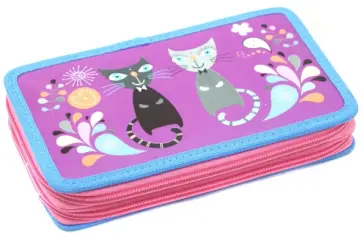 Пенал двухсекционный "Sweet Cat" (850699) обложка книги