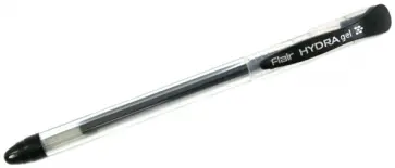 Ручка гелевая Flair, черная обложка книги