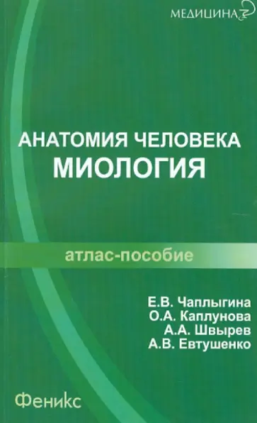 Чаплыгина, Каплунова - Анатомия человека. Миология. Атлас-пособие Чаплыгина, Каплунова - Анатомия человека. Миология. Атлас-пособие обложка книги