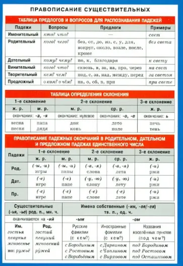 Правописание существительных. обложка книги