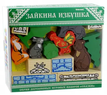 Конструктор "Зайкина избушка" 24 детали (4534-4) обложка книги