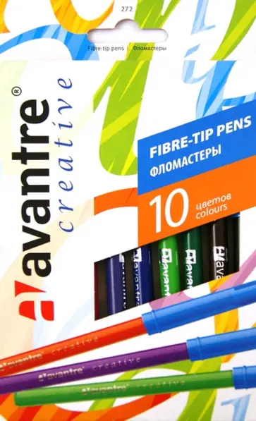 Фломастеры "Avantre Creative" 10 цветов (272) обложка книги