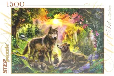 Step Puzzle-1500 "Волки" (83046) обложка книги
