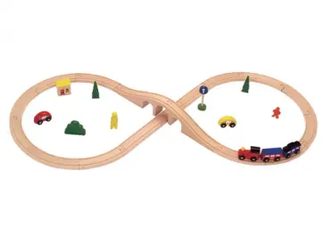 Деревянная железная дорога, 29 деталей (GT5747) обложка книги