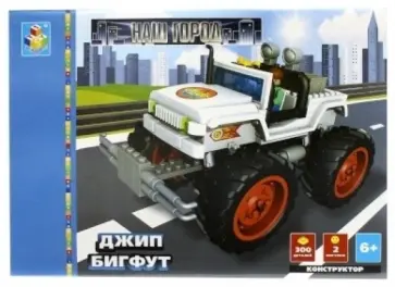 Конструктор 300 деталей. Джип бигфут (Т50118) обложка книги