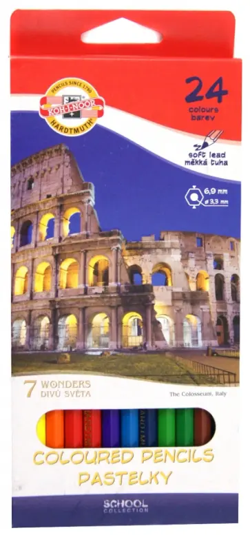 Карандаши 24 цвета "7 чудес света" (3654) Карандаши 24 цвета "7 чудес света" (3654) обложка книги