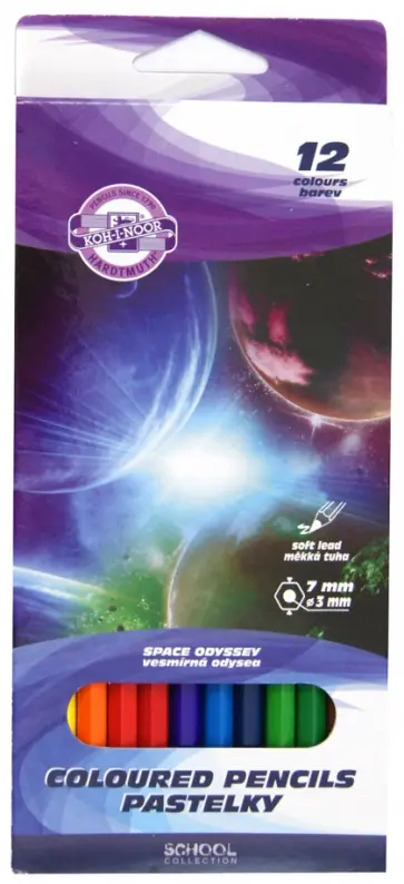 Карандаши цветные "Space Odyssey" (12 цветов) (3652/12) обложка книги