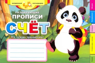 Развивающие прописи. Счет обложка книги