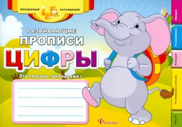 Развивающие прописи. Цифры обложка книги