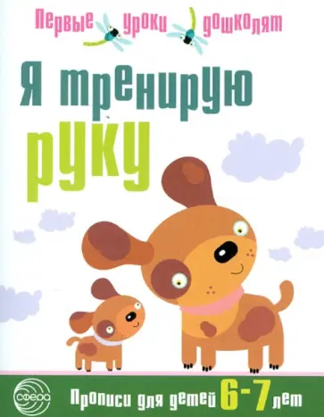 Я тренирую руку. Прописи для дошкольников 6-7 лет обложка книги