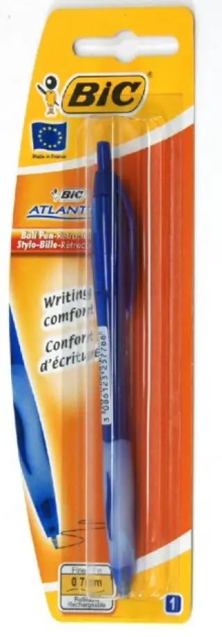 Ручка шариковая BIC ATLANTIS FINE синяя (893227) обложка книги