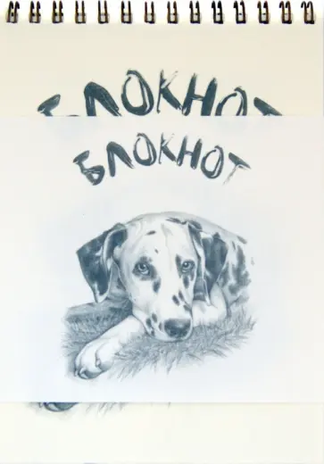 Блокнот рисованный "Собаки" (B-518) обложка книги