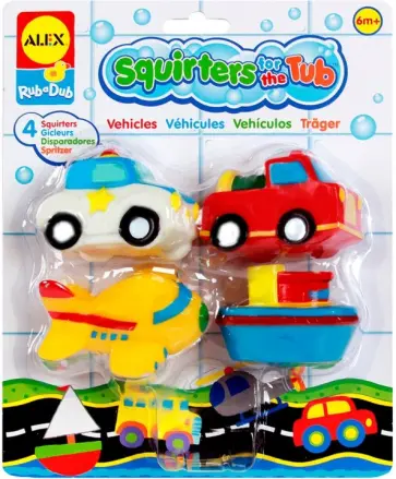 Игрушки для ванной "Транспорт" 4 штуки (700TN) обложка книги