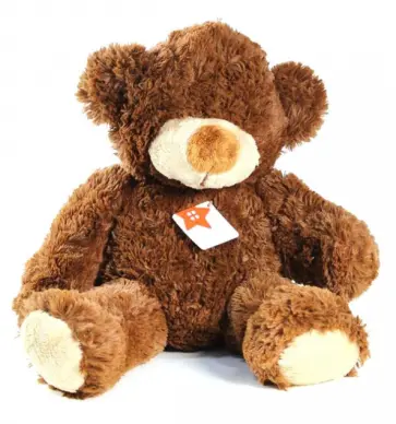 Мягкая игрушка. Большой коричневый медведь - 37 см (11023) обложка книги