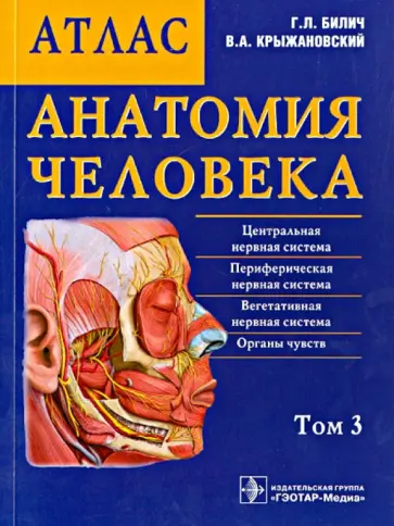 Билич, Крыжановский - Анатомия человека. Атлас. В 3-х томах. Том 3 Билич, Крыжановский - Анатомия человека. Атлас. В 3-х томах. Том 3 обложка книги