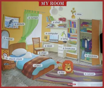 My room. Моя комната. Плакат на английском языке My room. Моя комната. Плакат на английском языке обложка книги