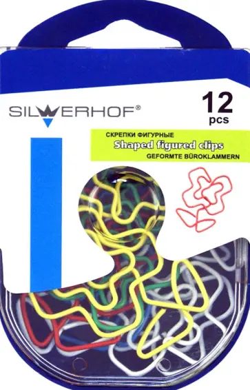 Скрепки фигурные "Розочка" 12 штук (493006) обложка книги