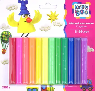 Мягкий пластилин, 12 шт. (46641) обложка книги