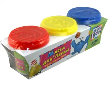 Масса для лепки "3 цвета" 3 цвета, 140 гр. (44520) обложка книги