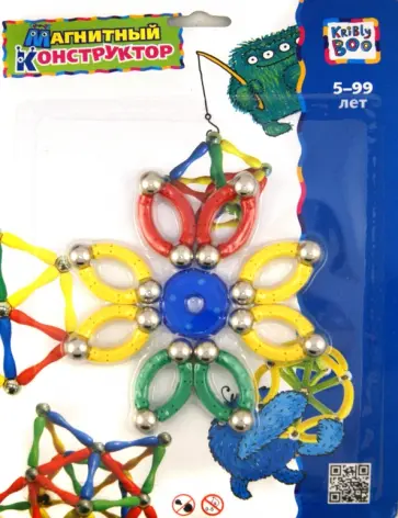 Магнитный конструктор "Фигуры 4", 33 элемента (1381) обложка книги