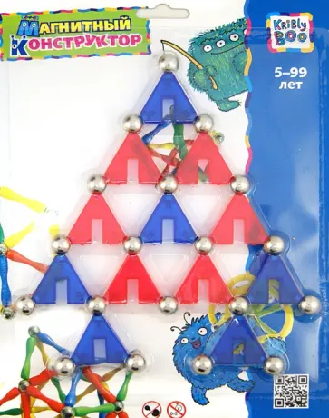 Магнитный конструктор "Треугольники 1", 31 элемент (1195) обложка книги