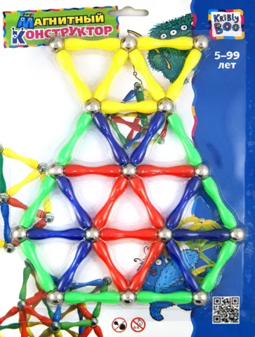 Магнитный конструктор "Фигуры 5", 45 элементов (1120) обложка книги