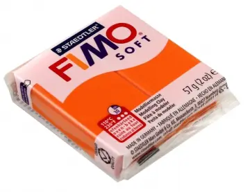 Полимерная запекаемая глина "Fimo Soft" (57 г, мандарин) (8020-42) обложка книги